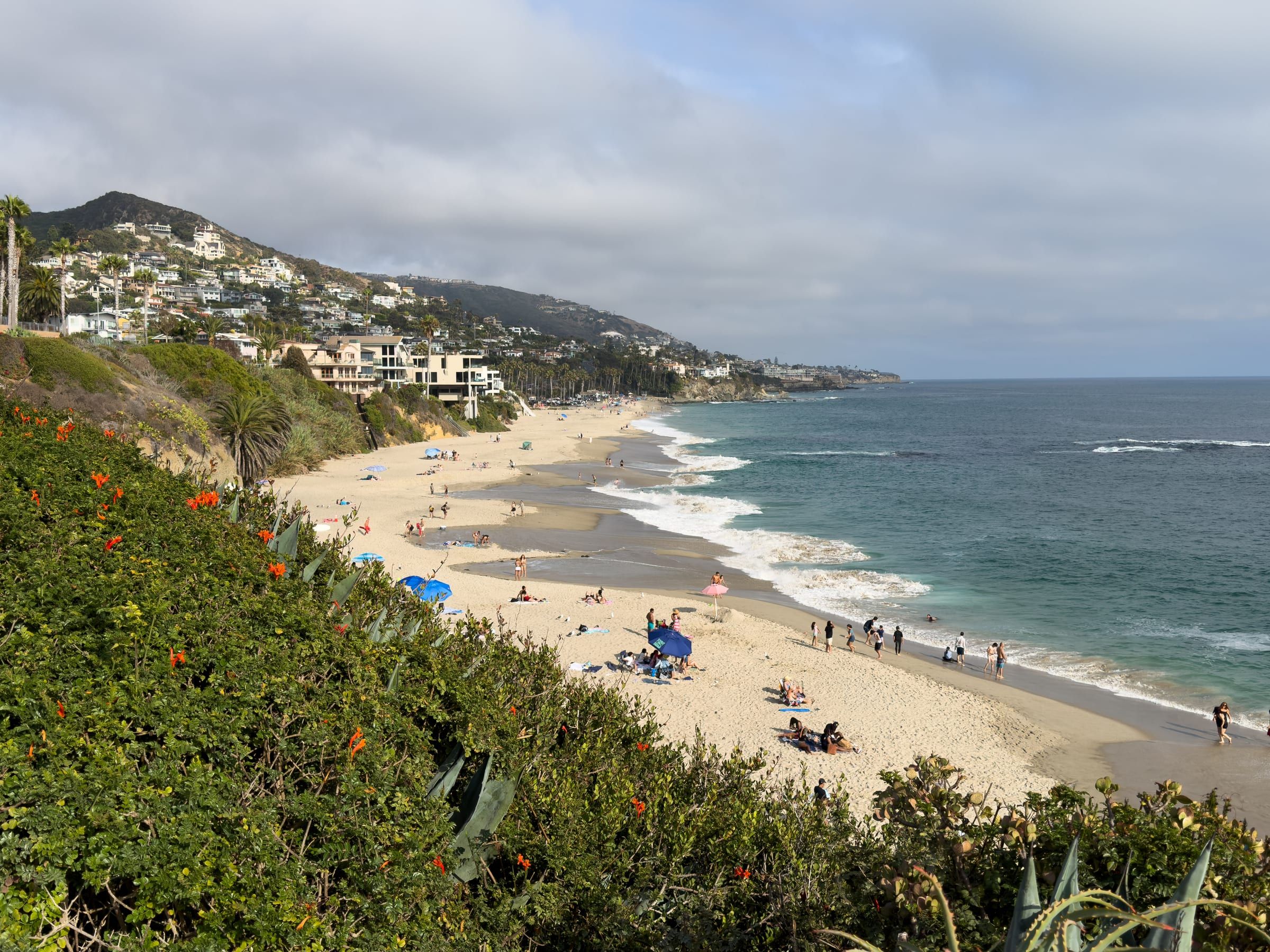 Treasure Island Beach in Laguna Beach seen from the bluff above