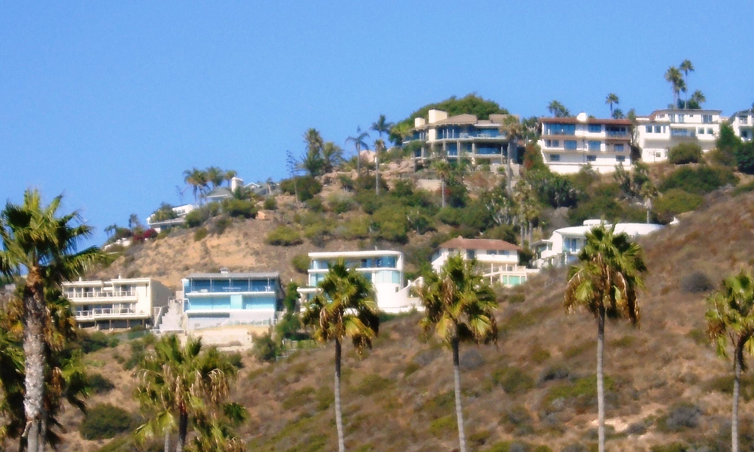 Houses on a Laguna Beach hillside