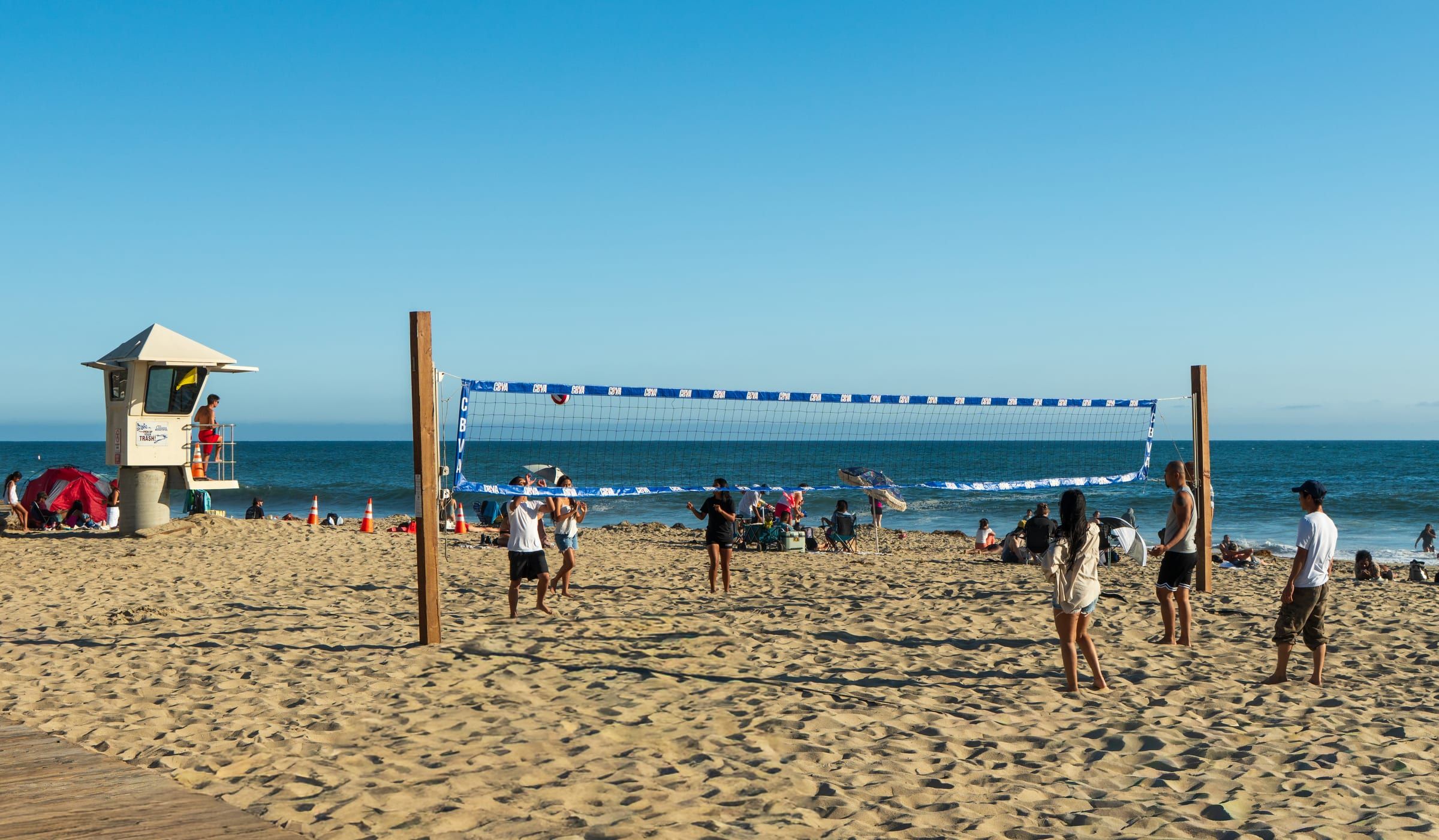 Beach volleyball at Laguna Beach