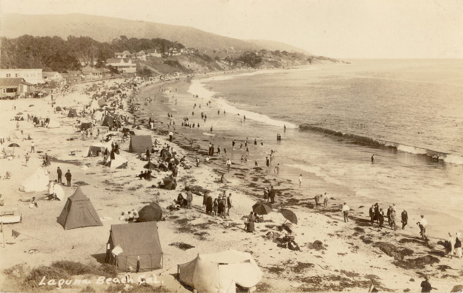 Main Beach, Laguna Beach, about 1920