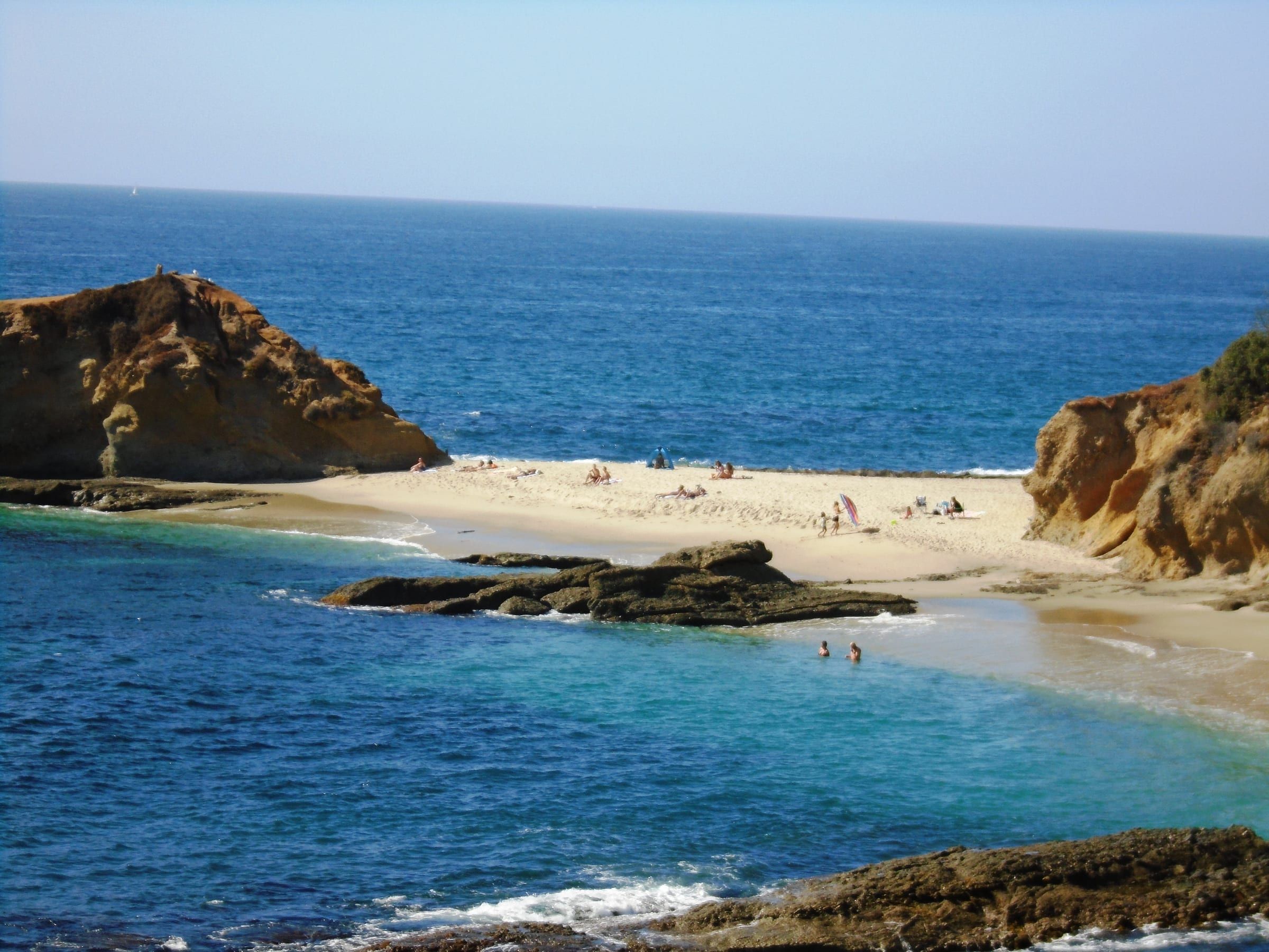 Goff Cove and Goff Island in Laguna Beach, seen from the south