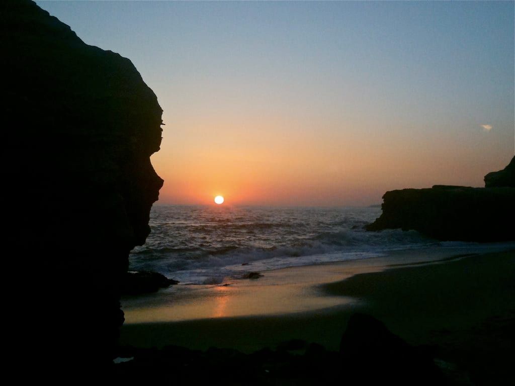 Sunset over Table Rock Cove in South Laguna