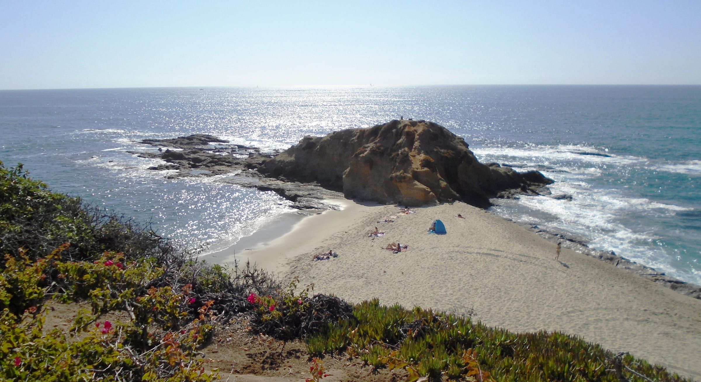 Goff Cove and Goff Island in Laguna Beach, seen from the east