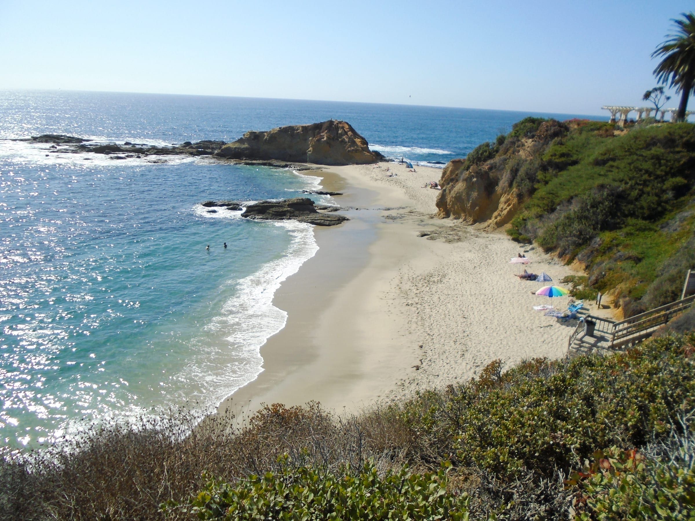 Middle Man Cove in the foreground and Goff Cove beyond it, seen from the east